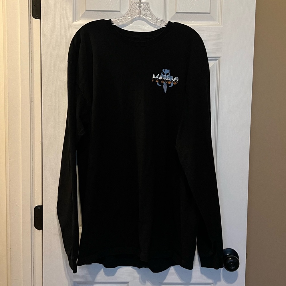 Star Wars The Mandalorian Chrome Long Sleeve T-Shirt Size XL Unisex